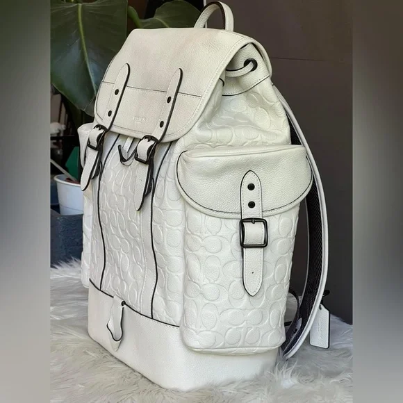 💰SOLD - CH767- Coach Hitch Backpack in Signature Leather - Picture 2 of 13